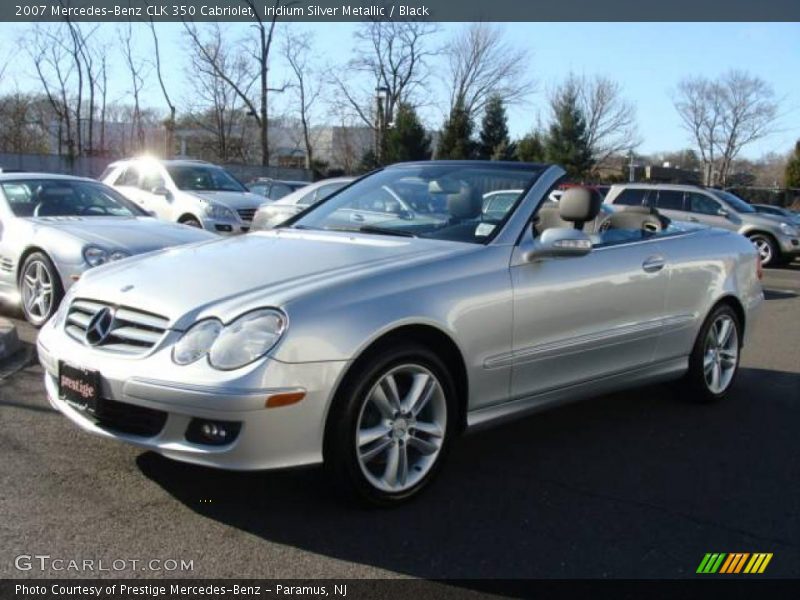 Iridium Silver Metallic / Black 2007 Mercedes-Benz CLK 350 Cabriolet