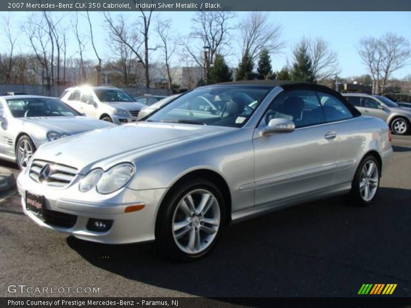 Iridium Silver Metallic / Black 2007 Mercedes-Benz CLK 350 Cabriolet