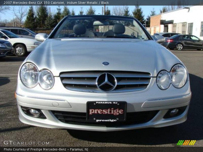Iridium Silver Metallic / Black 2007 Mercedes-Benz CLK 350 Cabriolet