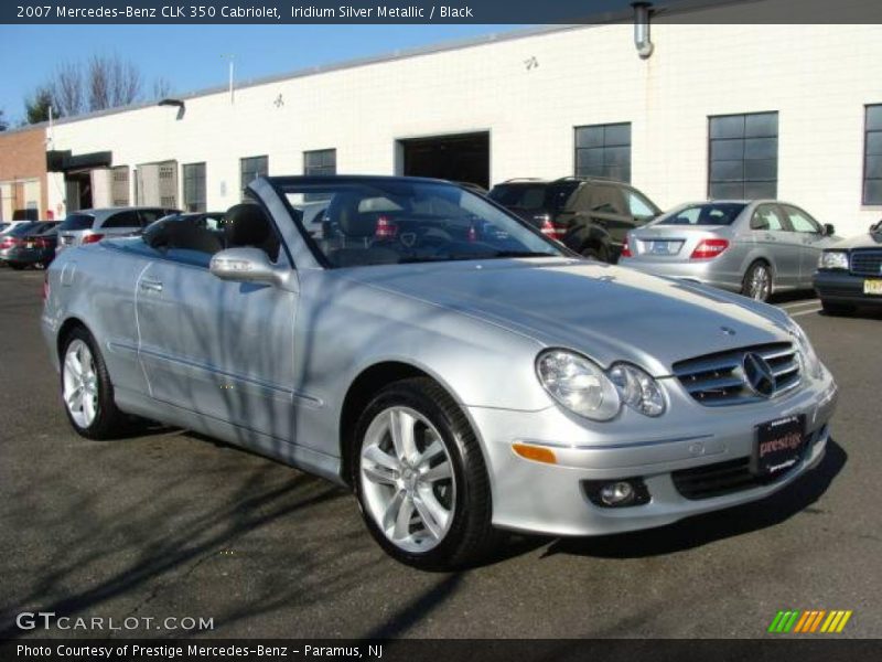 Iridium Silver Metallic / Black 2007 Mercedes-Benz CLK 350 Cabriolet