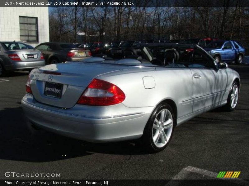 Iridium Silver Metallic / Black 2007 Mercedes-Benz CLK 350 Cabriolet
