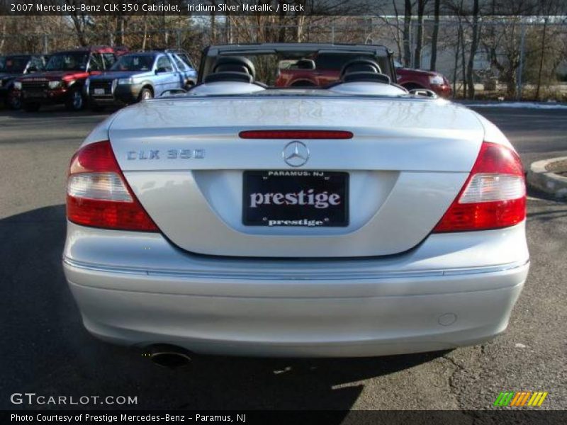 Iridium Silver Metallic / Black 2007 Mercedes-Benz CLK 350 Cabriolet