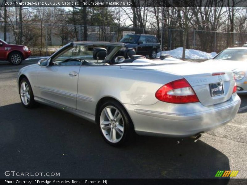 Iridium Silver Metallic / Black 2007 Mercedes-Benz CLK 350 Cabriolet