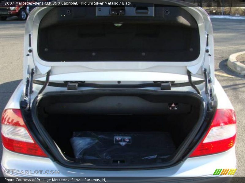 Iridium Silver Metallic / Black 2007 Mercedes-Benz CLK 350 Cabriolet