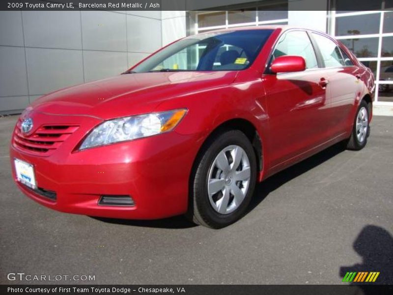 Barcelona Red Metallic / Ash 2009 Toyota Camry LE