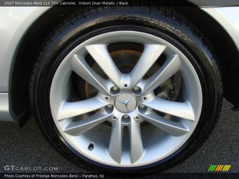 Iridium Silver Metallic / Black 2007 Mercedes-Benz CLK 350 Cabriolet