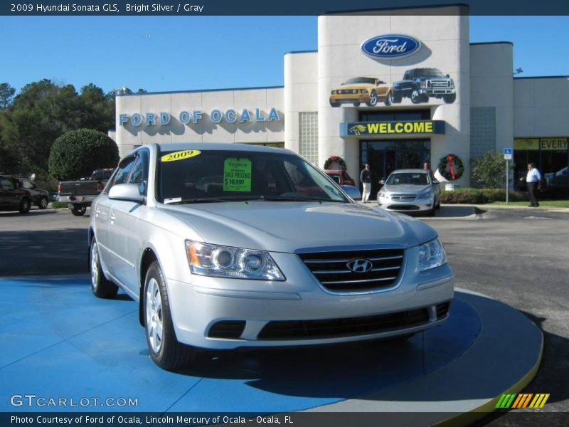 Bright Silver / Gray 2009 Hyundai Sonata GLS