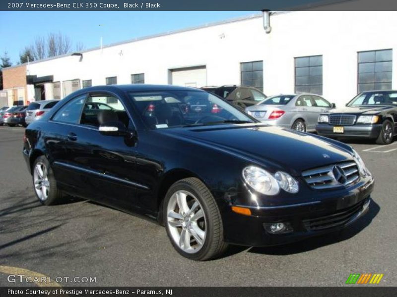 Black / Black 2007 Mercedes-Benz CLK 350 Coupe