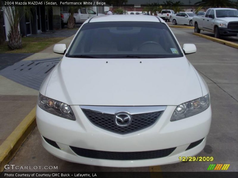 Performance White / Beige 2004 Mazda MAZDA6 i Sedan