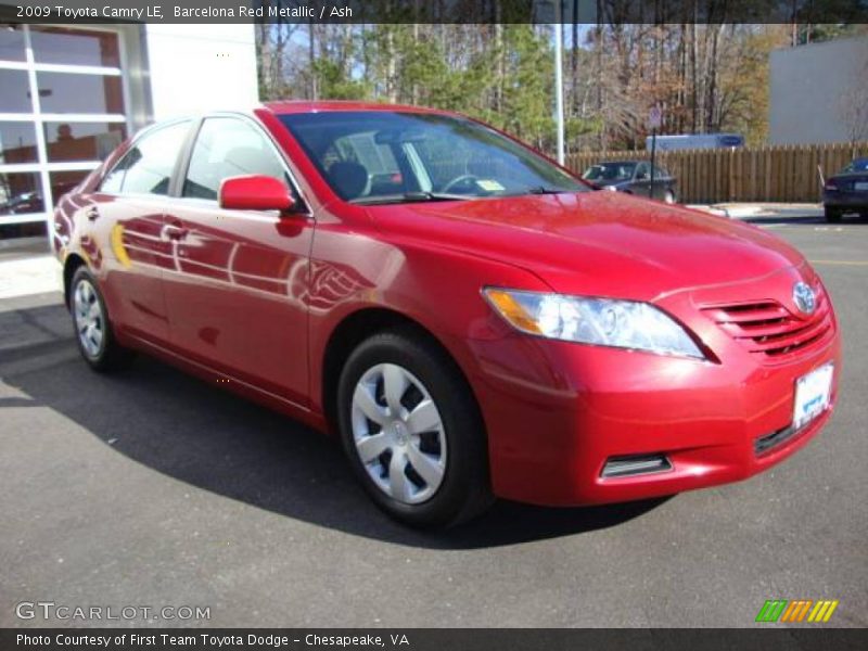 Barcelona Red Metallic / Ash 2009 Toyota Camry LE