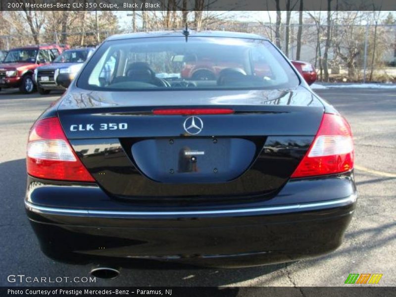 Black / Black 2007 Mercedes-Benz CLK 350 Coupe