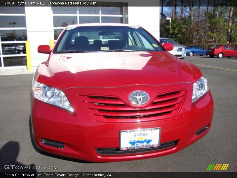 Barcelona Red Metallic / Ash 2009 Toyota Camry LE