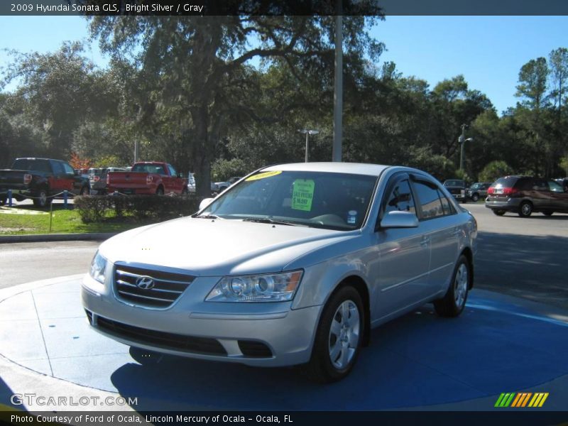 Bright Silver / Gray 2009 Hyundai Sonata GLS