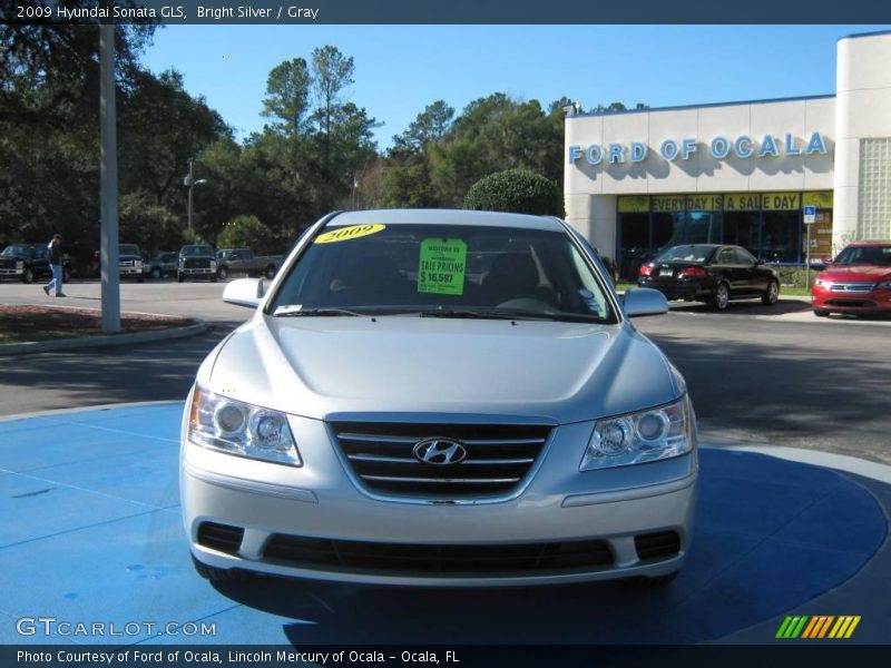 Bright Silver / Gray 2009 Hyundai Sonata GLS