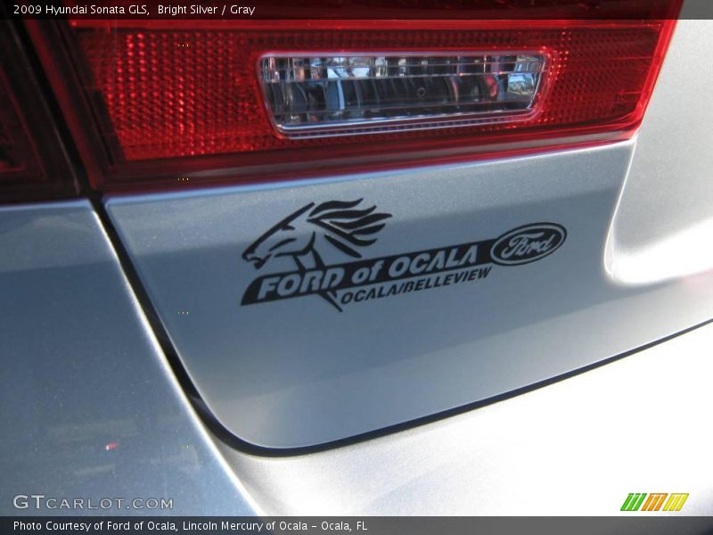Bright Silver / Gray 2009 Hyundai Sonata GLS