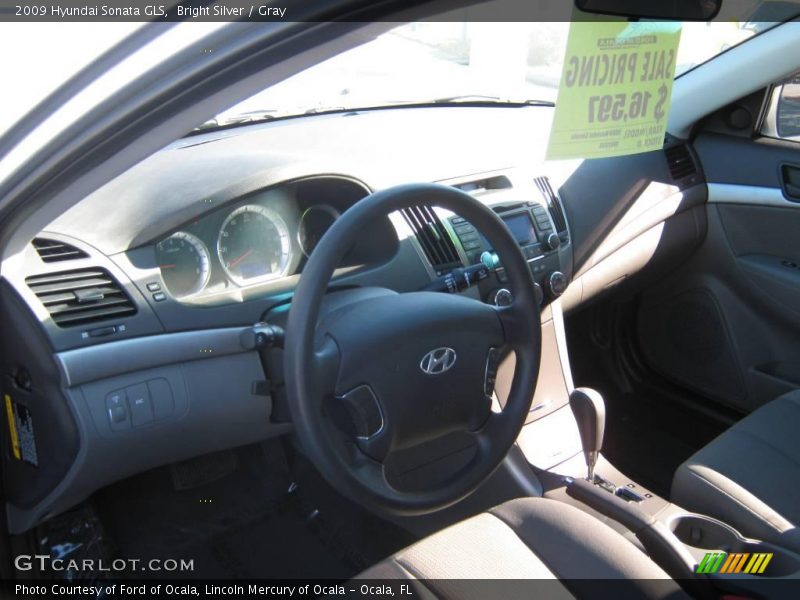 Bright Silver / Gray 2009 Hyundai Sonata GLS