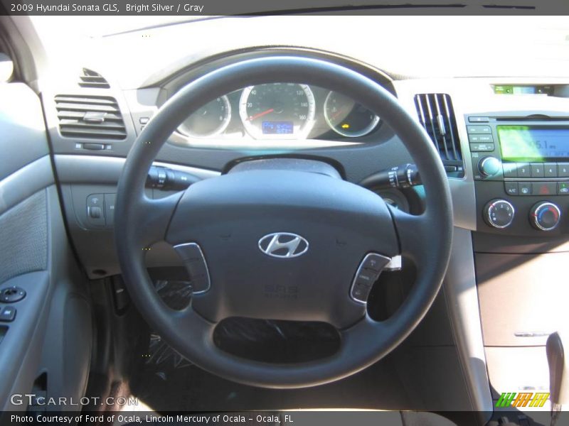 Bright Silver / Gray 2009 Hyundai Sonata GLS