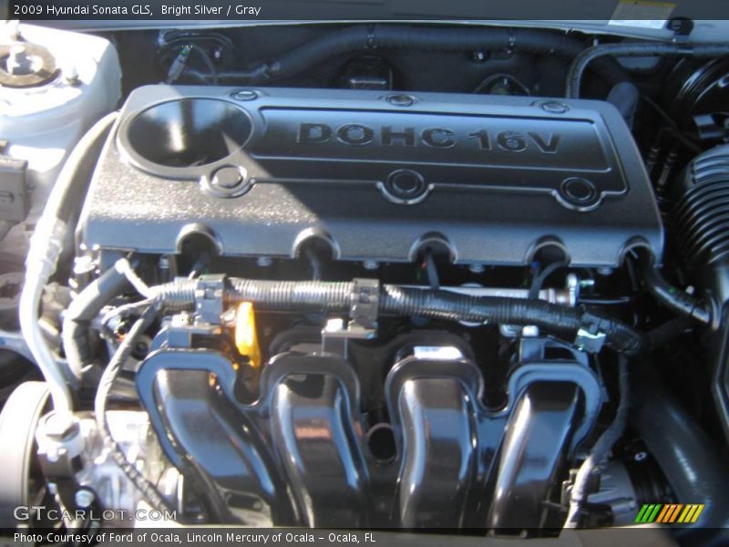 Bright Silver / Gray 2009 Hyundai Sonata GLS