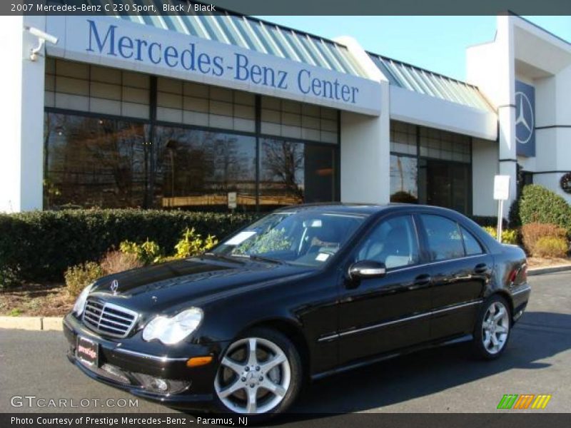 Black / Black 2007 Mercedes-Benz C 230 Sport