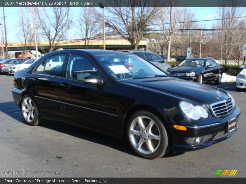 Black / Black 2007 Mercedes-Benz C 230 Sport