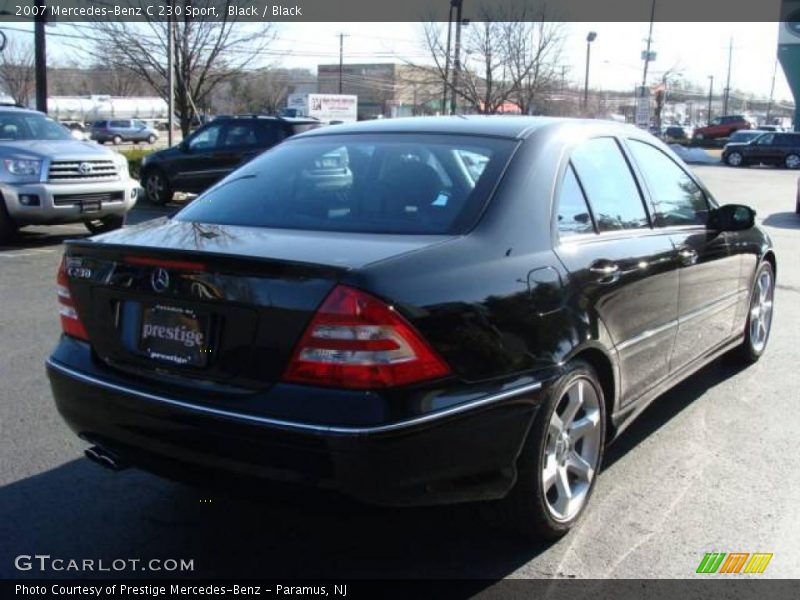 Black / Black 2007 Mercedes-Benz C 230 Sport