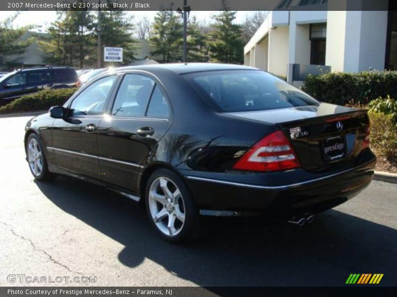 Black / Black 2007 Mercedes-Benz C 230 Sport