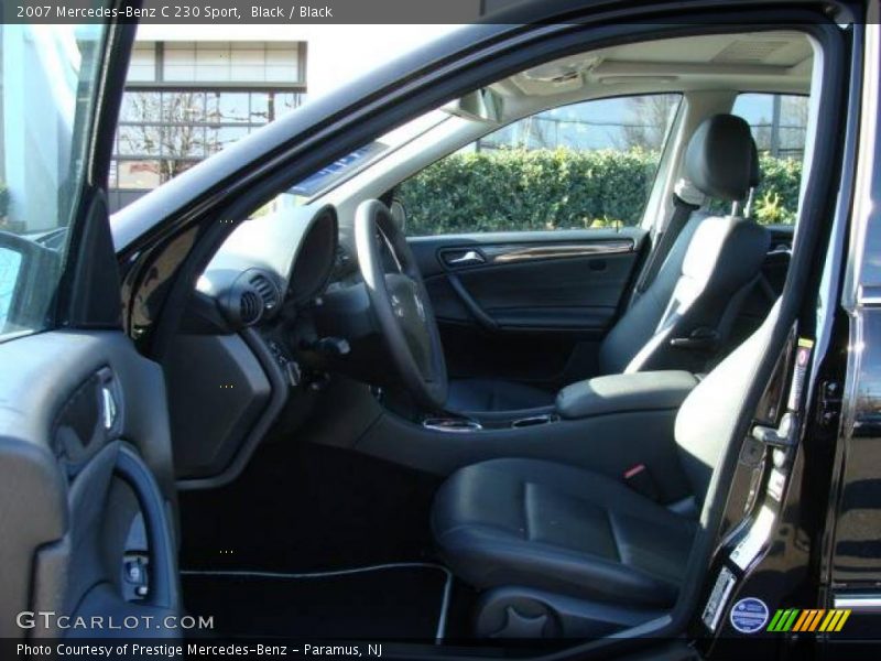 Black / Black 2007 Mercedes-Benz C 230 Sport