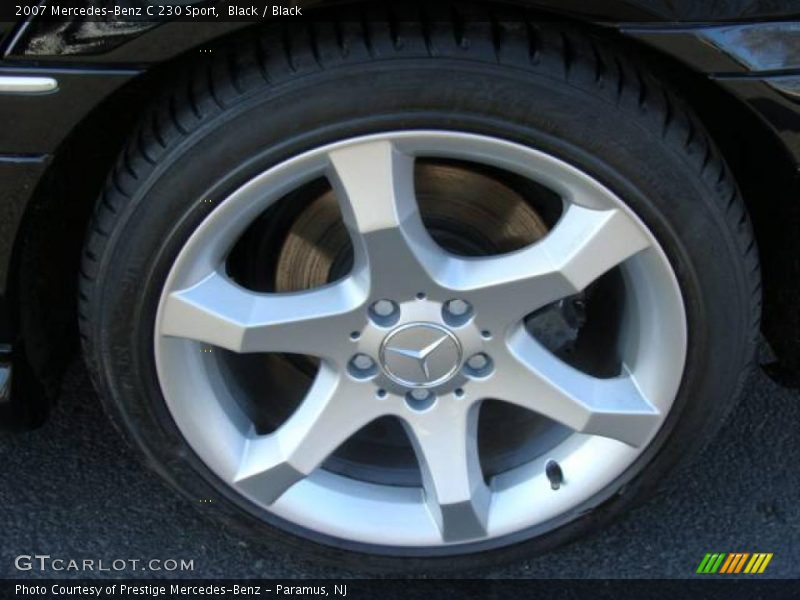 Black / Black 2007 Mercedes-Benz C 230 Sport