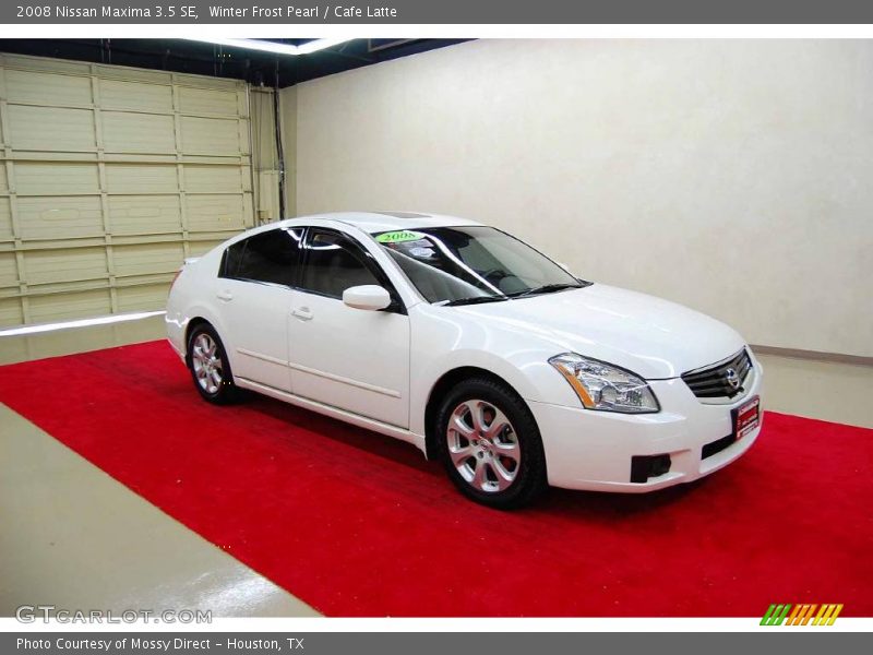 Winter Frost Pearl / Cafe Latte 2008 Nissan Maxima 3.5 SE