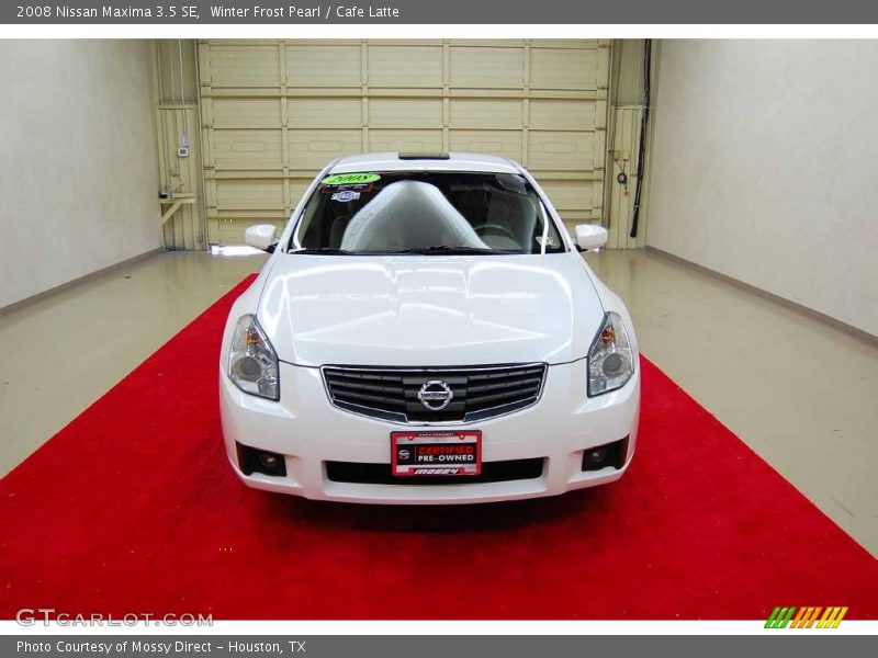 Winter Frost Pearl / Cafe Latte 2008 Nissan Maxima 3.5 SE