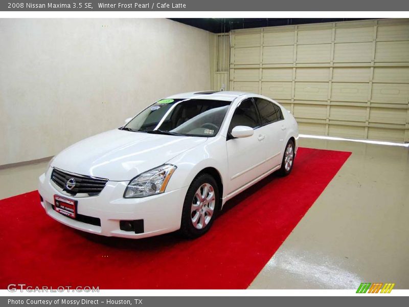 Winter Frost Pearl / Cafe Latte 2008 Nissan Maxima 3.5 SE
