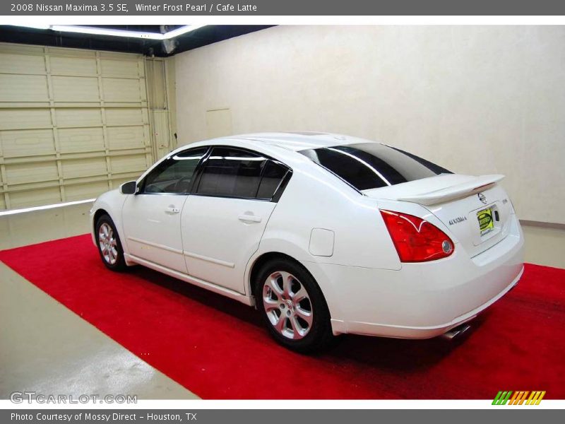 Winter Frost Pearl / Cafe Latte 2008 Nissan Maxima 3.5 SE