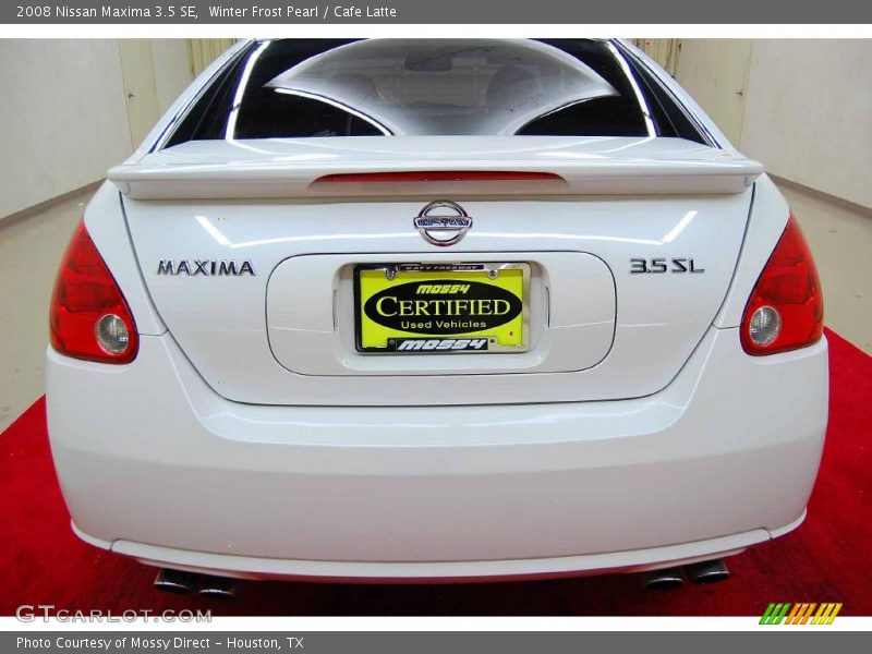Winter Frost Pearl / Cafe Latte 2008 Nissan Maxima 3.5 SE