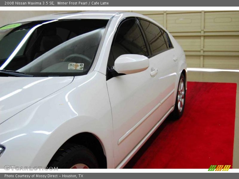 Winter Frost Pearl / Cafe Latte 2008 Nissan Maxima 3.5 SE