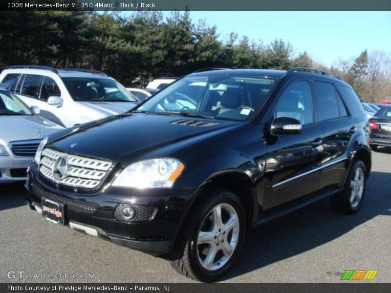 Black / Black 2008 Mercedes-Benz ML 350 4Matic