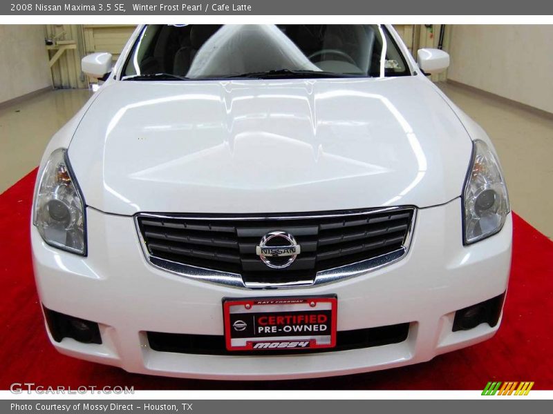 Winter Frost Pearl / Cafe Latte 2008 Nissan Maxima 3.5 SE