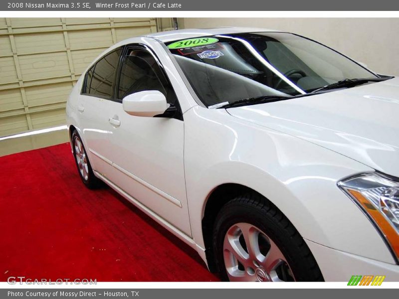 Winter Frost Pearl / Cafe Latte 2008 Nissan Maxima 3.5 SE