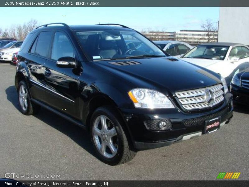 Black / Black 2008 Mercedes-Benz ML 350 4Matic
