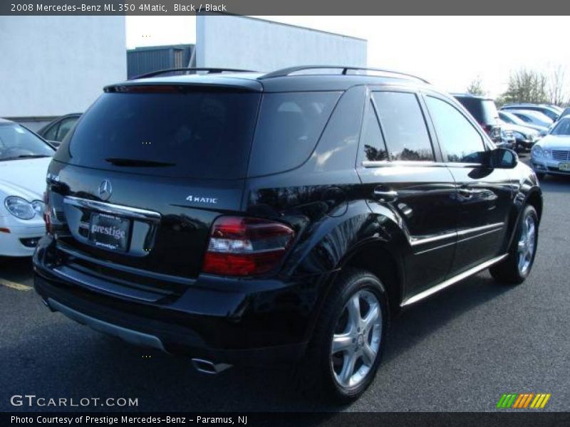 Black / Black 2008 Mercedes-Benz ML 350 4Matic