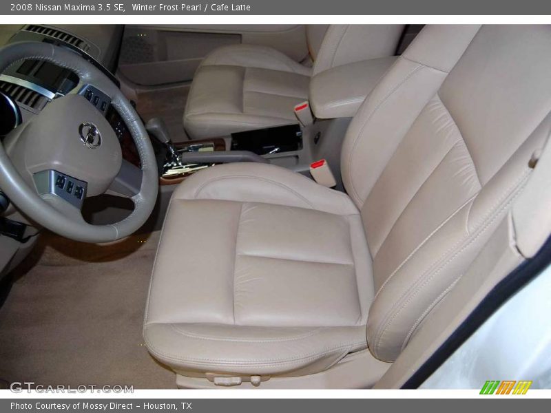 Winter Frost Pearl / Cafe Latte 2008 Nissan Maxima 3.5 SE
