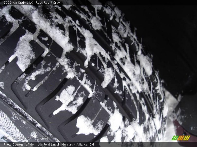 Ruby Red / Gray 2009 Kia Optima LX