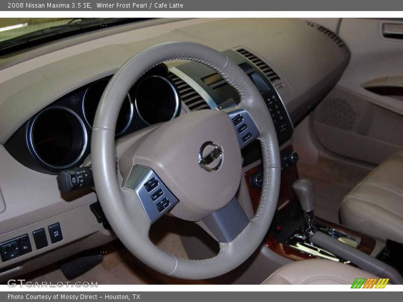 Winter Frost Pearl / Cafe Latte 2008 Nissan Maxima 3.5 SE