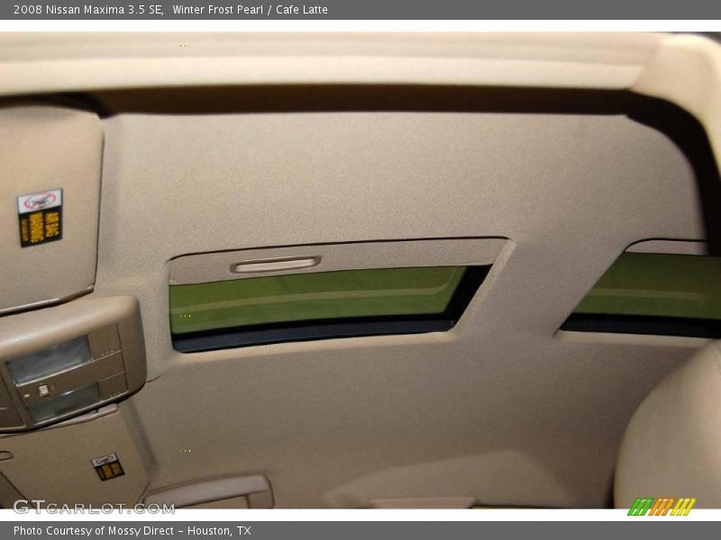 Winter Frost Pearl / Cafe Latte 2008 Nissan Maxima 3.5 SE