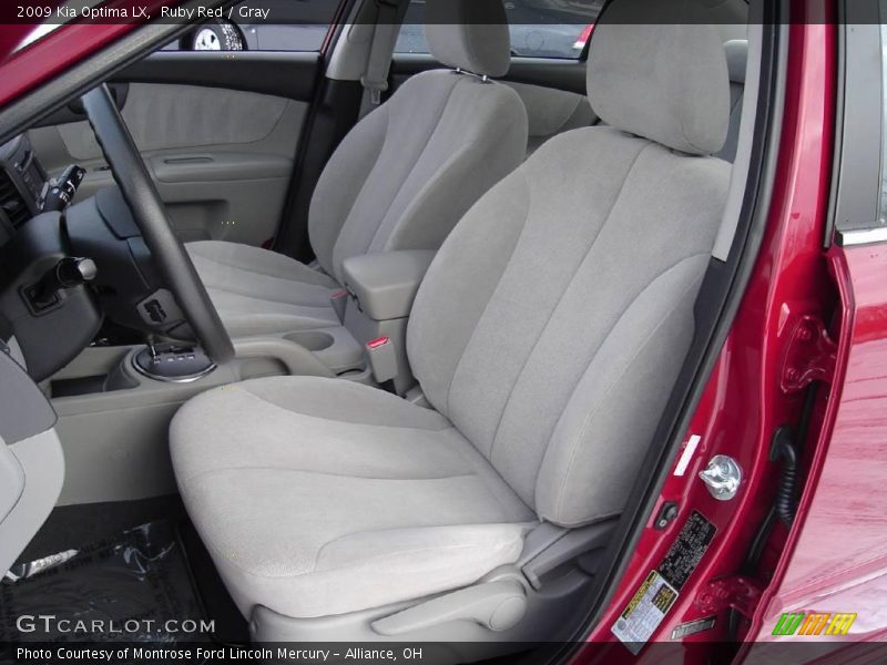 Ruby Red / Gray 2009 Kia Optima LX