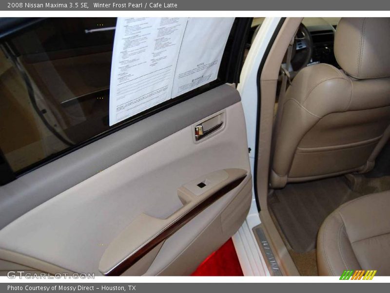 Winter Frost Pearl / Cafe Latte 2008 Nissan Maxima 3.5 SE
