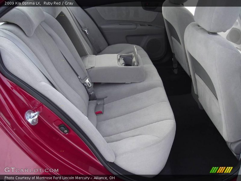 Ruby Red / Gray 2009 Kia Optima LX