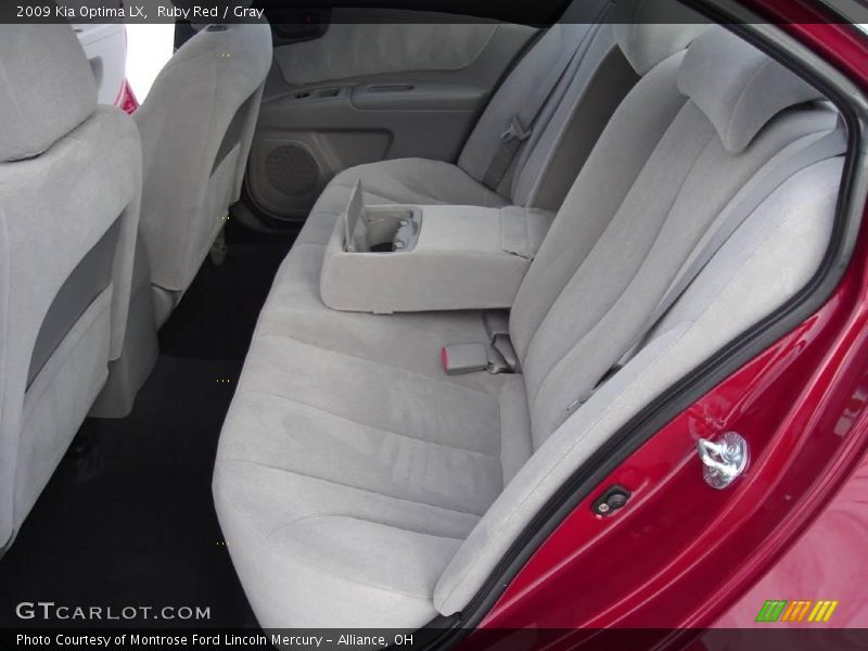 Ruby Red / Gray 2009 Kia Optima LX