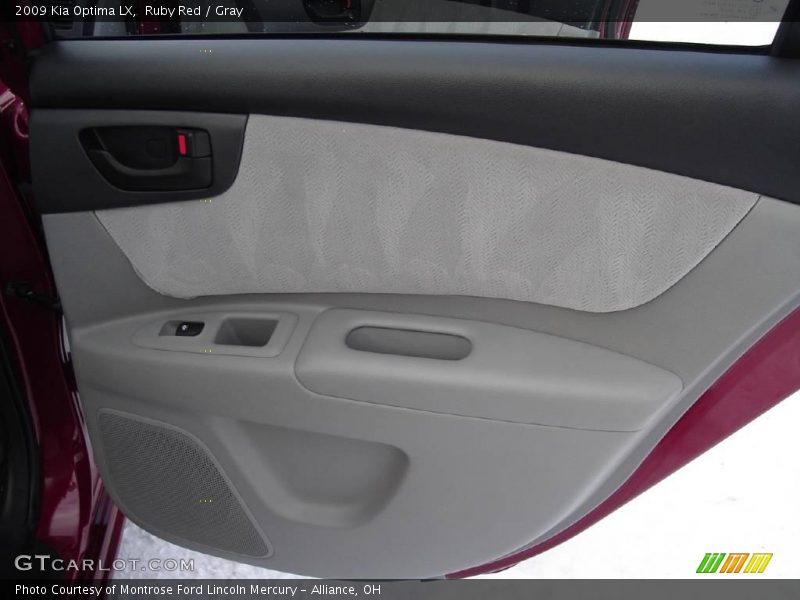 Ruby Red / Gray 2009 Kia Optima LX