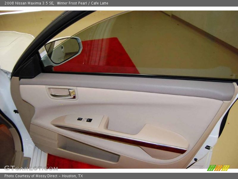 Winter Frost Pearl / Cafe Latte 2008 Nissan Maxima 3.5 SE