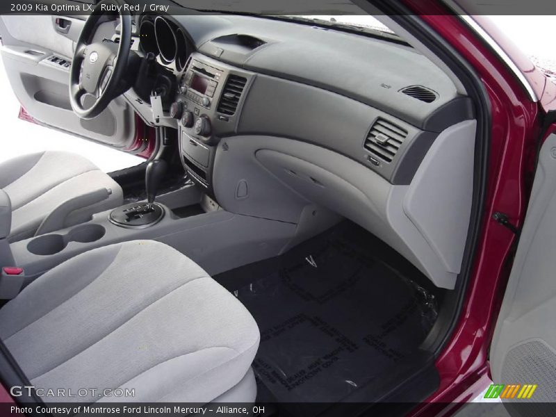 Ruby Red / Gray 2009 Kia Optima LX